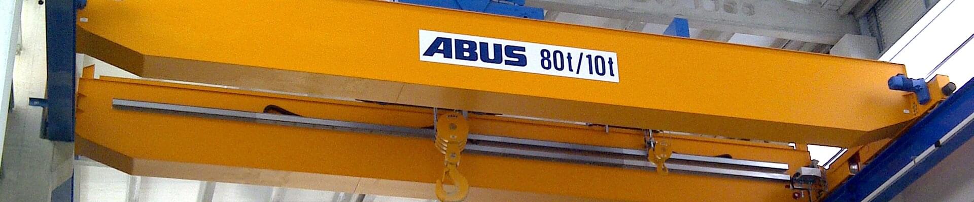 ABUS-bilkran med 80t/10t lastkapacitet i ett skeppsbyggnadsföretag i nordvästra Spanien 